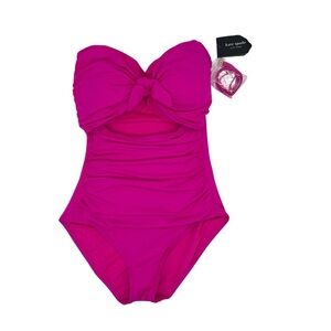 Kate Spade Fuchsia Hot Pink One Piece Swimsuit S NWT